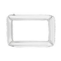 Balon foliowy ramka do zdjęć fotoramka srebrna, 72 x 87 cm