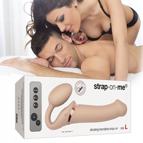 Cielisty penis z mocnymi wibracjami. STYMULATOR. na Arena.pl