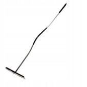 Grabie 16-zębne trzon gięty metalowe grafitowe