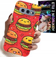 ETUI DO SAMSUNG GALAXY S10E - SŁODKIE UŚMIECHNIĘTE BURGERY POKROWIEC