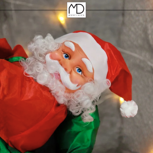 Mikołaj na drabinie LED multikolor MORE&DECO na Arena.pl