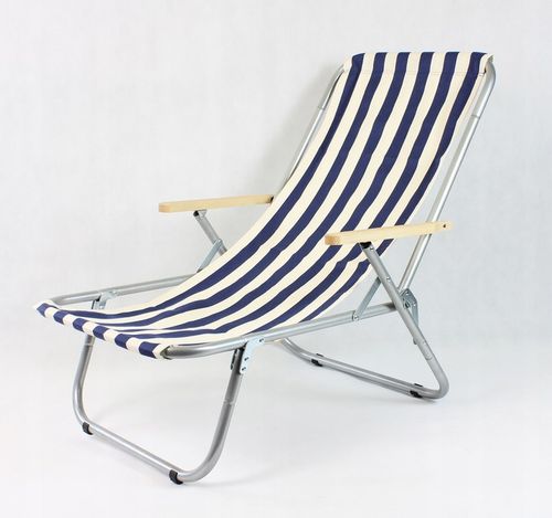 Leżak plażowy składany do torby MAX 150 KG, tradycyjny, aluminiowy na Arena.pl