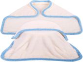 Kocyk dwustronny dzianina futerkowa ECRU z niebieskim