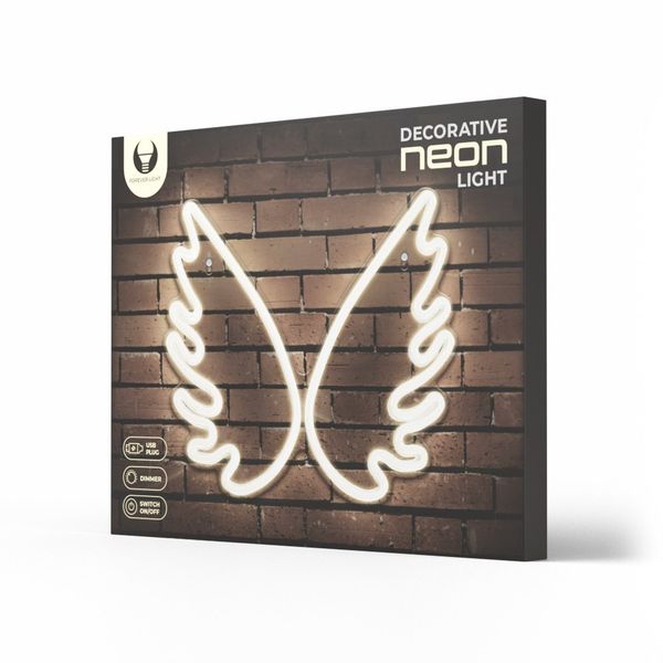 Neon PLEXI LED SKRZYDŁA białe FPNE09X Forever Light zdjęcie 10