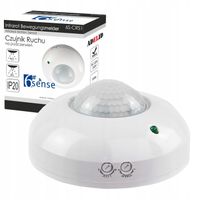 CZUJNIK RUCHU NATYNKOWY DO LED SUFITOWY PIR 360°