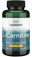 SWANSON L-KARNITYNA 500 mg spalacz tłuszczu L-Carnitine