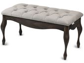 Ławka Drewniana Do Przedpokoju Tapicerowane Siedzisko - Blanca 60 cm