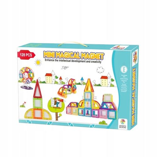 Klocki magnetyczne Picollo Klocki magnetyczne PANELE 128 szt. na Arena.pl