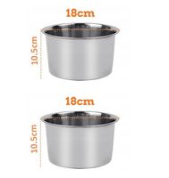 Miski dla psa stal nierdzewna 2x1500 ml trwałe