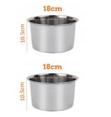 Miski dla psa stal nierdzewna 2x1500 ml trwałe