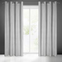 Zasłona gotowa na przelotkach DARCY 140x250 Eurofirany srebrna