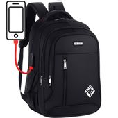 Plecak z portem USB 30 l szkolny, na laptopa, podróżny, wodoodporny