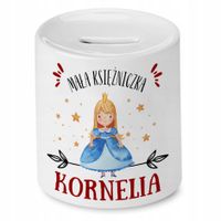 Skarbonka 330 Ml Dla Korneli Córki Dziecka Prezent Z Nadrukiem Ze Zdjęciem