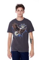 LEE BIKER TEE WASHED BLACK L60CFEON M