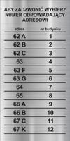 GRAWEROWANA tabliczka laminat domofon numer budynku adres TWÓJ NAPIS