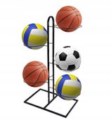 STOJAK NA PIŁKI NA 5 szt - piłka nożna, piłka do siatki, piłka do kosza
