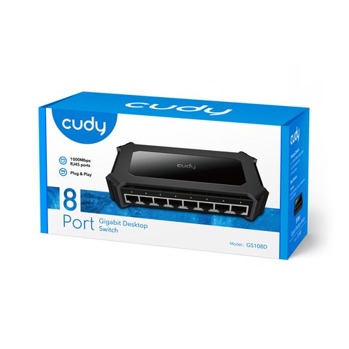 Switch Cudy 8p GS108D (8x10/100/1000Mbit) na Arena.pl