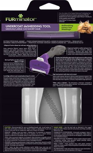 FURminator dla kotów krótkowłosych średnich dużych sierść krótka M/L Large na Arena.pl