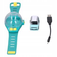 MINI ZEGAREK SAMOCHÓD RADIOKONTROLOWANY USB NA NADGARSTEK - ZIELONY
