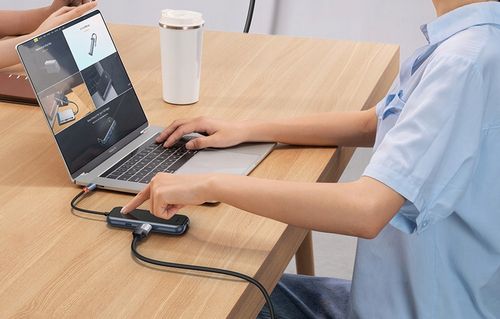 Baseus AcmeJoy 6w1 USB-C do 2xUSB 3.0 + USB 2.0 + USB-C PD + HDMI + RJ45 na Arena.pl