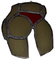 Kobieta szkło witrażowe zawieszka dekoracja prezent