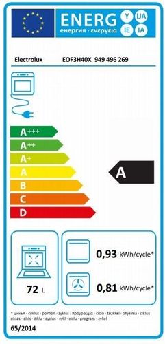 Piekarnik Electrolux 59.4 cm 2790 W EOF3H40X na Arena.pl