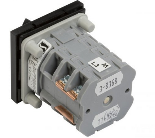 Łącznik krzywkowy 16A, przełącznik zmiany kierunku obrotów L-0-P mocowany do pulpitu SPAMEL na Arena.pl