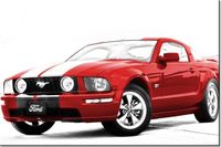 100 70CM OBRAZ PŁÓTNO MUSTANG GT PŁÓTNO RAMA