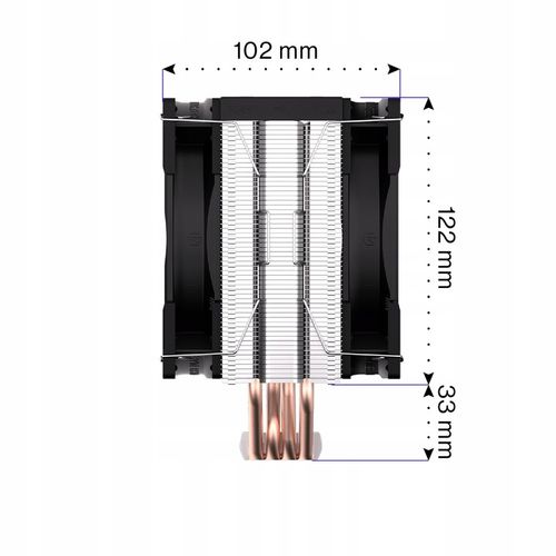 Chłodzenie procesora powietrzem ENDORFY Fera 5 Dual Fan, 2x120mm, TDP 220W na Arena.pl