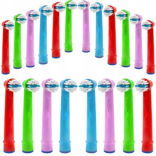 20x KOŃCÓWKA KIDS SOFT DO SZCZOTECZKI ORAL-B DLA DZIECI ZESTAW na Arena.pl