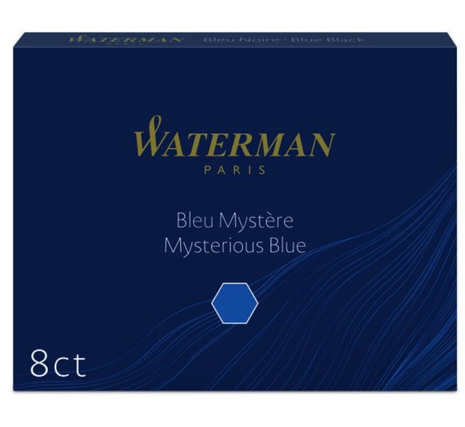 NABOJE ATRAMENTOWE WATERMAN MYSTERIOUS BLUE 8SZT zdjęcie 2