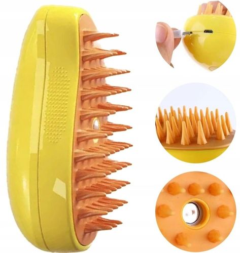 Szczotka Parowa z Masażem dla Kotów Pielęgnacja futra kota psów zwierząt na Arena.pl