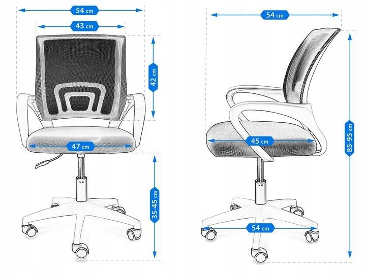 Fotel biurowy Splash czarny zdjęcie 2