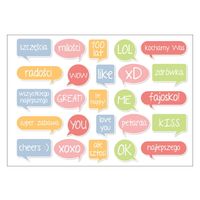 NAKLEJKI SAMOPRZYLEPNE KSIĘGA GOŚCI 20  25 szt