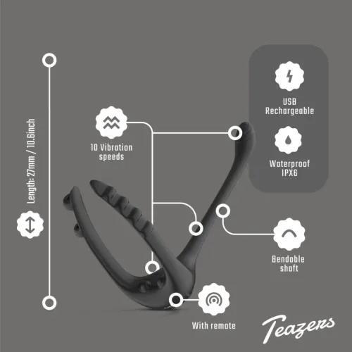 teazers triple prostate model z pilotem - regulowany system wibracji na Arena.pl