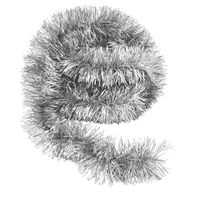 ŁAŃCUCH CHOINKOWY 6 metrów girlanda choinka SREBRNY 10cm