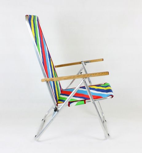 Leżak - krzesło plażowe, składane, turystyczne, dwie funkcje, MAX 120 kg TE na Arena.pl