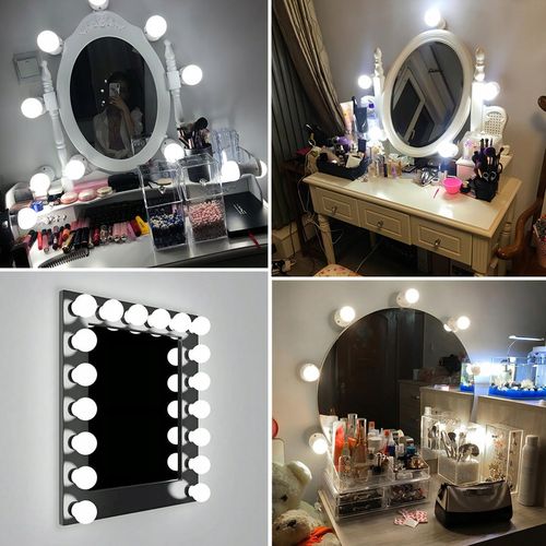 10x ŚWIATEŁKA LAMPKI LED NA LUSTRO TOALETKI 10 Poziomów Jasności 4,5M na Arena.pl