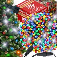 LAMPKI CHOINKOWE MULTIKOLOR 200 LED FLASH WEW/ZEW 15M ŚWIĄTECZNE NA CHOINKĘ