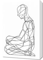Obraz 40x60cm Liniowa Kontemplacja