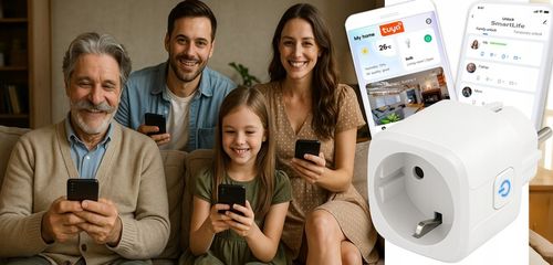 INTELIGENTNE GNIAZDKO WiFi SMART TUYA WATOMIERZ PROGRAMATOR TIMER GNIAZDO na Arena.pl