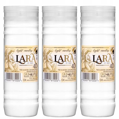 Wkłady do Zniczy 20 SZTUK parafinowe 4 DNI 17 cm parafina CAŁOROCZNE na Arena.pl