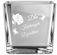 Wazon grawer DLA DZIADKÓW prezent PERSONALIZACJA