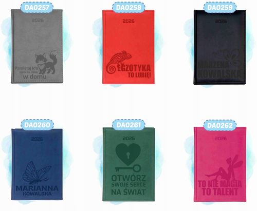 STYLOWY kalendarz znak zodiaku RYBY A4 2026 KSIĄŻKOWY TYGODNIOWY grawer na Arena.pl