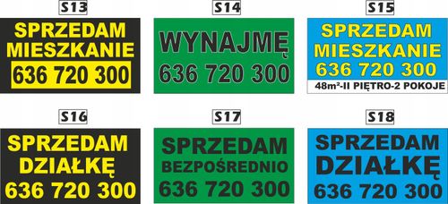 Tablica Szyld SPRZEDAM dom do wynajęcia 100x50cm na Arena.pl