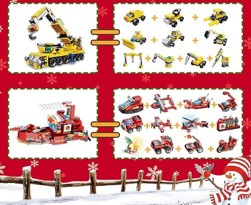 KALENDARZ ADWENTOWY DLA DZIECI KLOCKI STRAŻ POŻARNA POJAZDY PREZENT MIKOŁAJ na Arena.pl