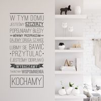 Naklejka W Tym Domu N005 L