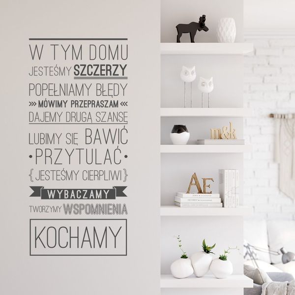 Naklejka W Tym Domu N005 L zdjęcie 1