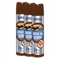 ODSTRASZACZ NA KUNY SPRAY ŚRODEK CHRONI KABLE AUCIE DZIAŁA 8 tyg BROS 400ml