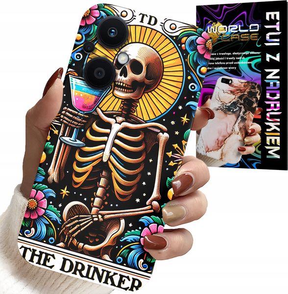 ETUI DO OPPO RENO7 LITE 5G - THE DRINKER ALKO WINKO DRINK WZORY CASE zdjęcie 1